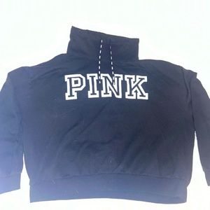 Victoria’s Secret PINK Black pullover sweatshirt size Large